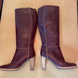 BCBG Maxazria leather boots.